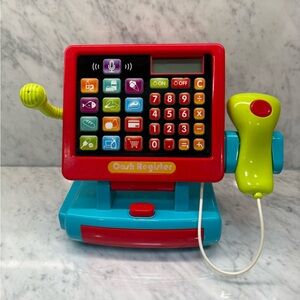Kids Pretend Play Cash Register Toy w/ Scanner & Sound – Learning Toy